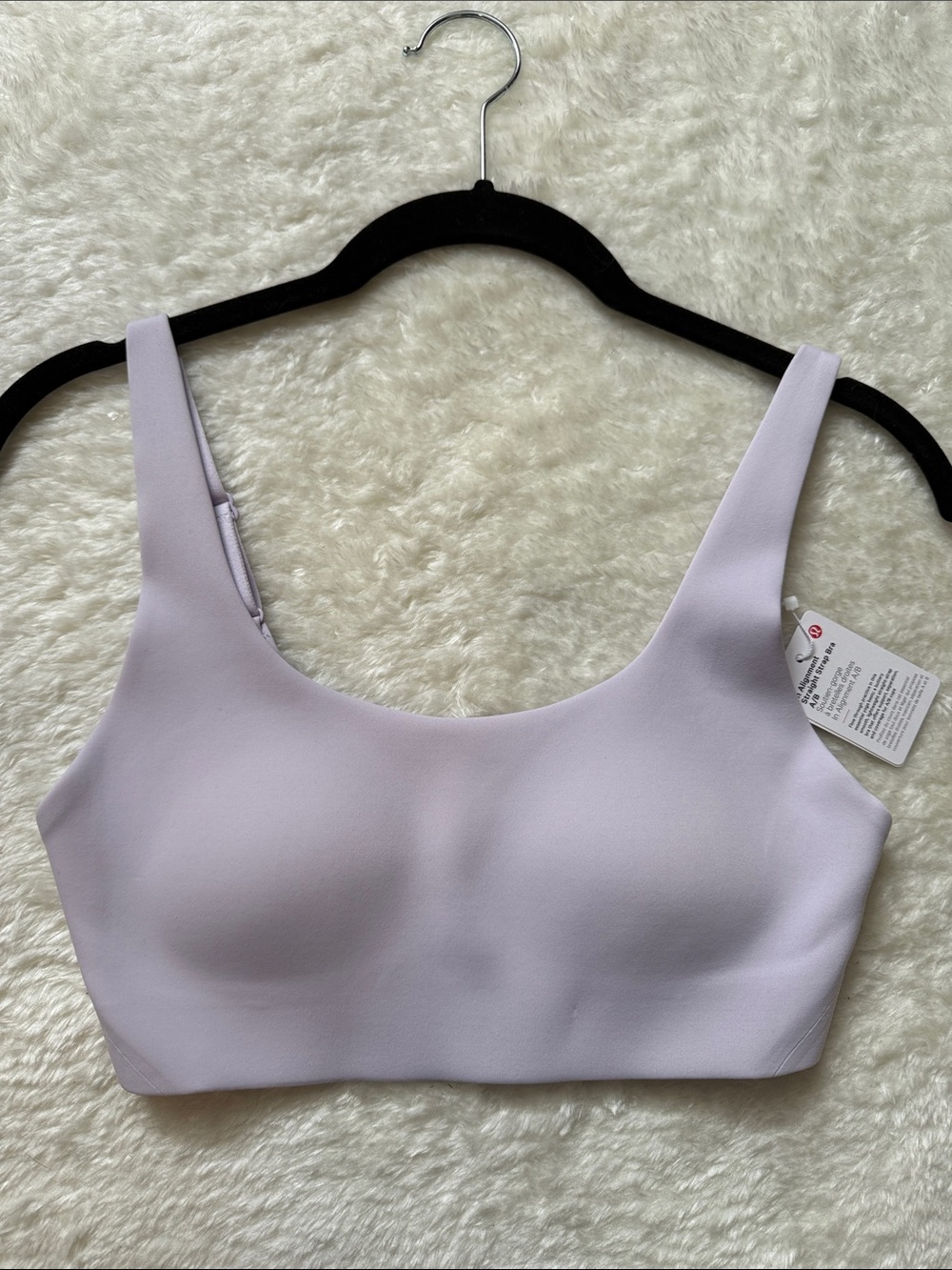 Lululemon Light Lavender In Alignment Straight Bra Strap A/B NWT Size 6